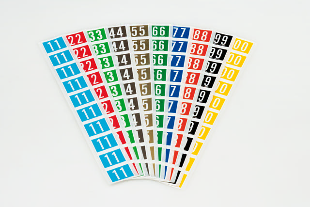 Codetabs 0-9, zakje 300 stuks