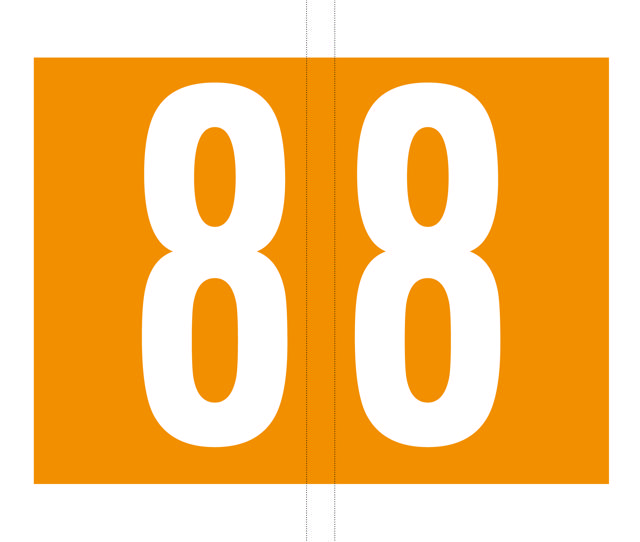 Codetab 8 rol à 500 oranje